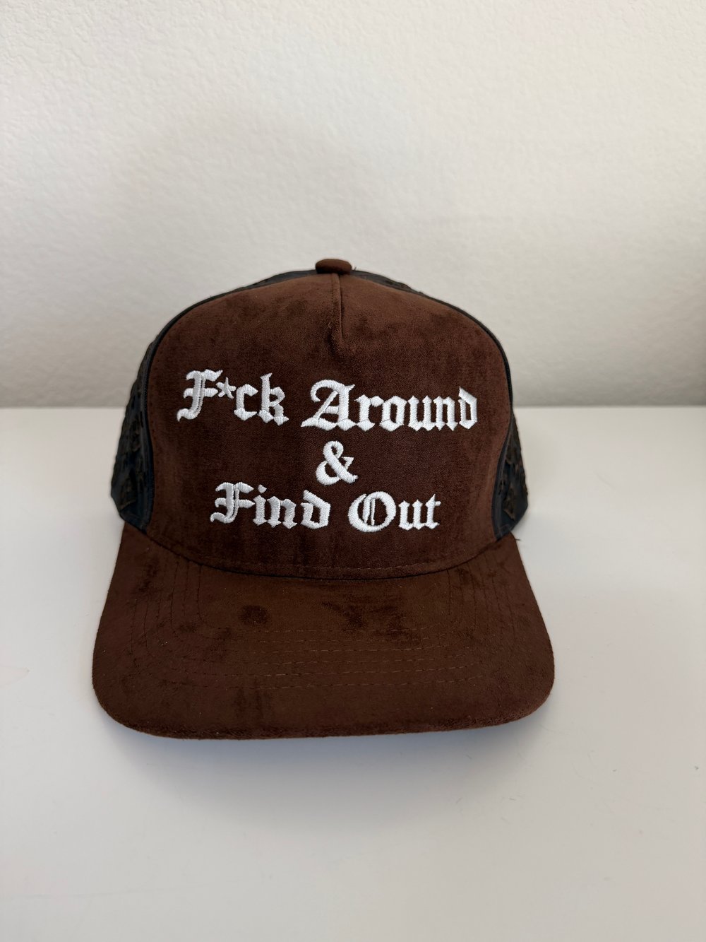 Image of F*ck Around & Find Out SnapBack brown hat 