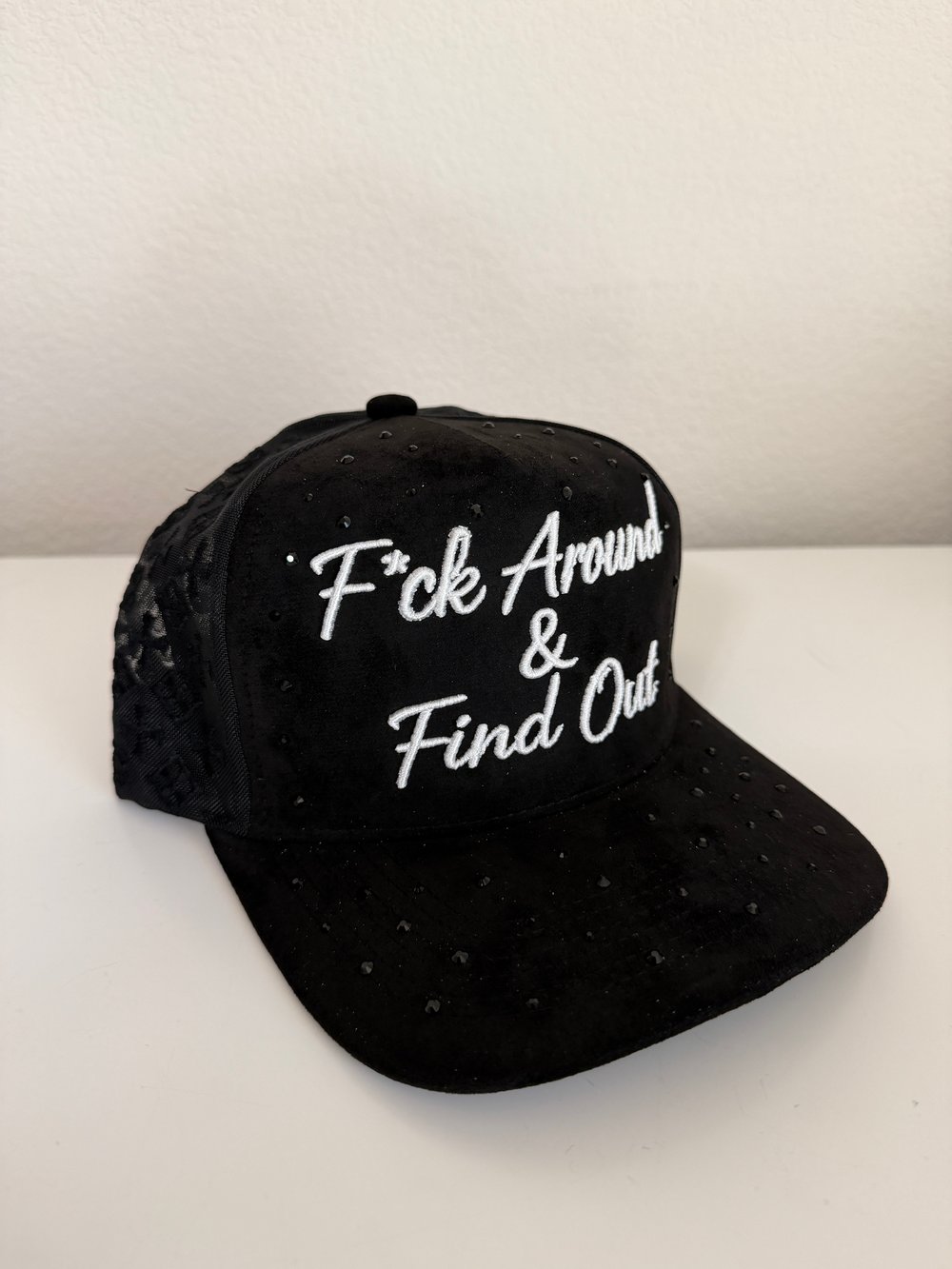 Image of F*ck Around & Find Out Custom Gem Snapback hat
