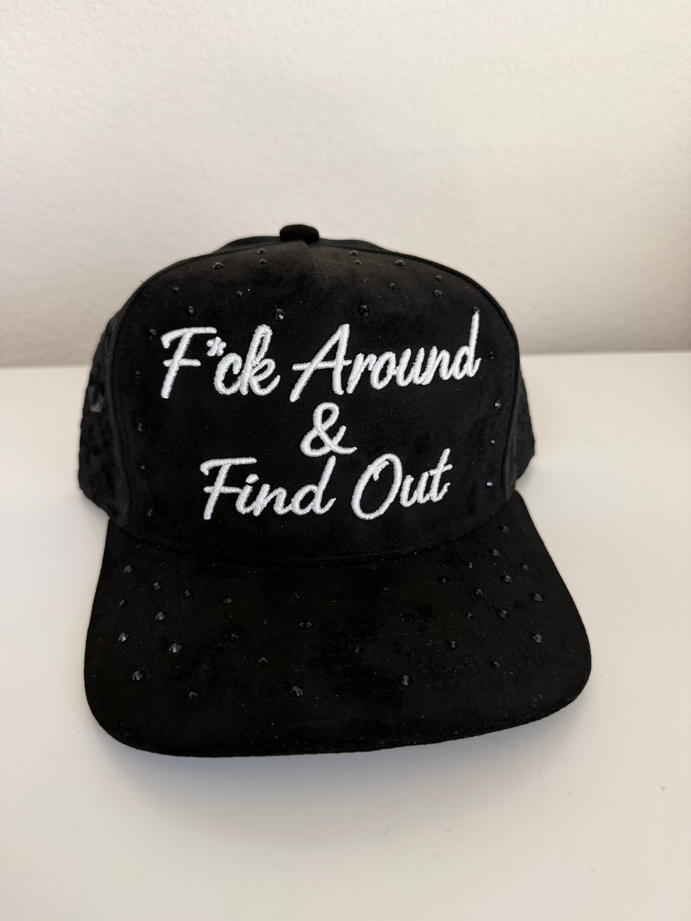Image of F*ck Around & Find Out Custom Gem Snapback hat