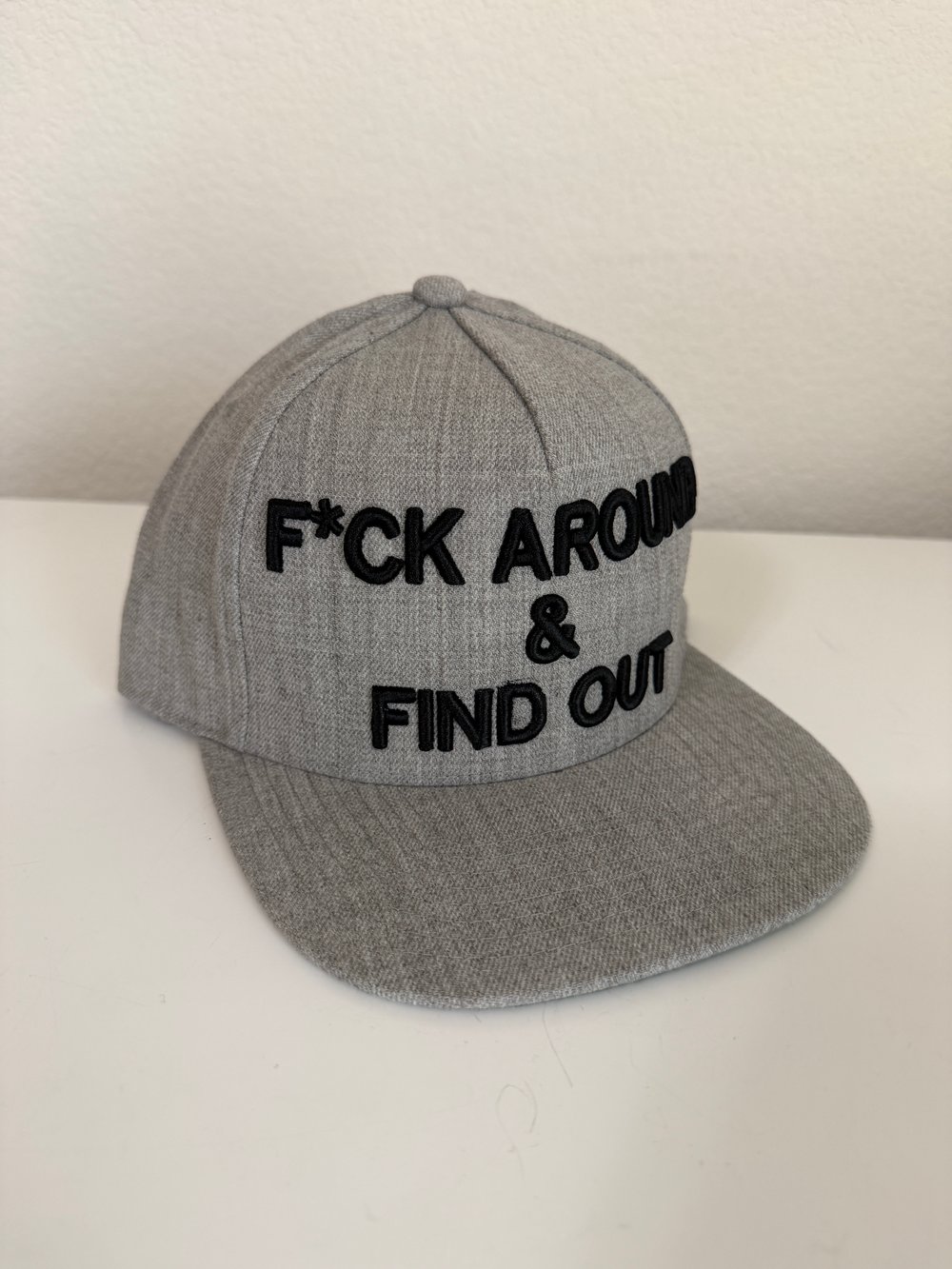 Image of F*ck Around & Find Out Snapback grey 