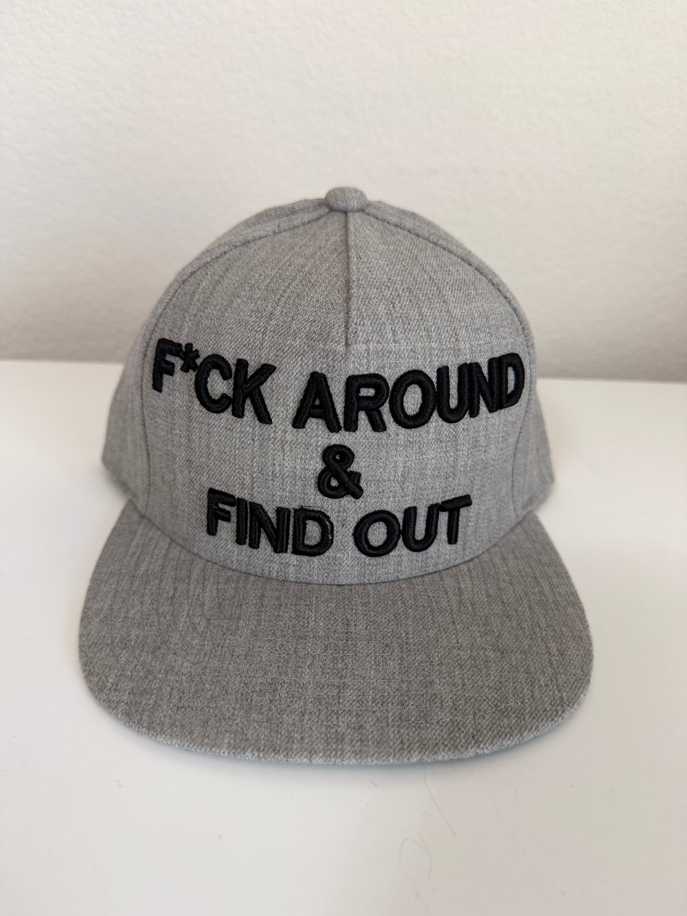 Image of F*ck Around & Find Out Snapback grey 