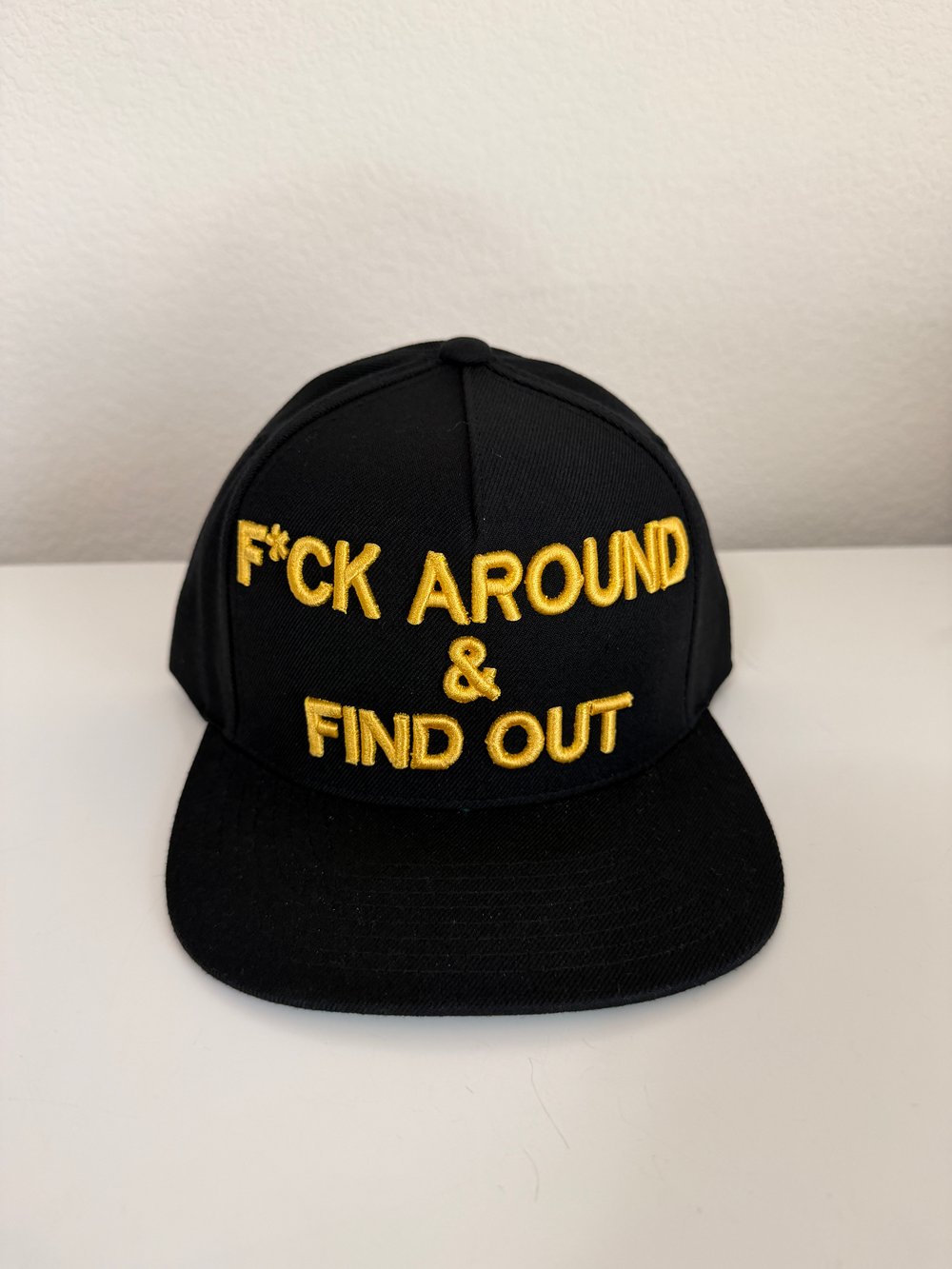 Image of F*ck Around & Find Out Snapback Yellow hat 