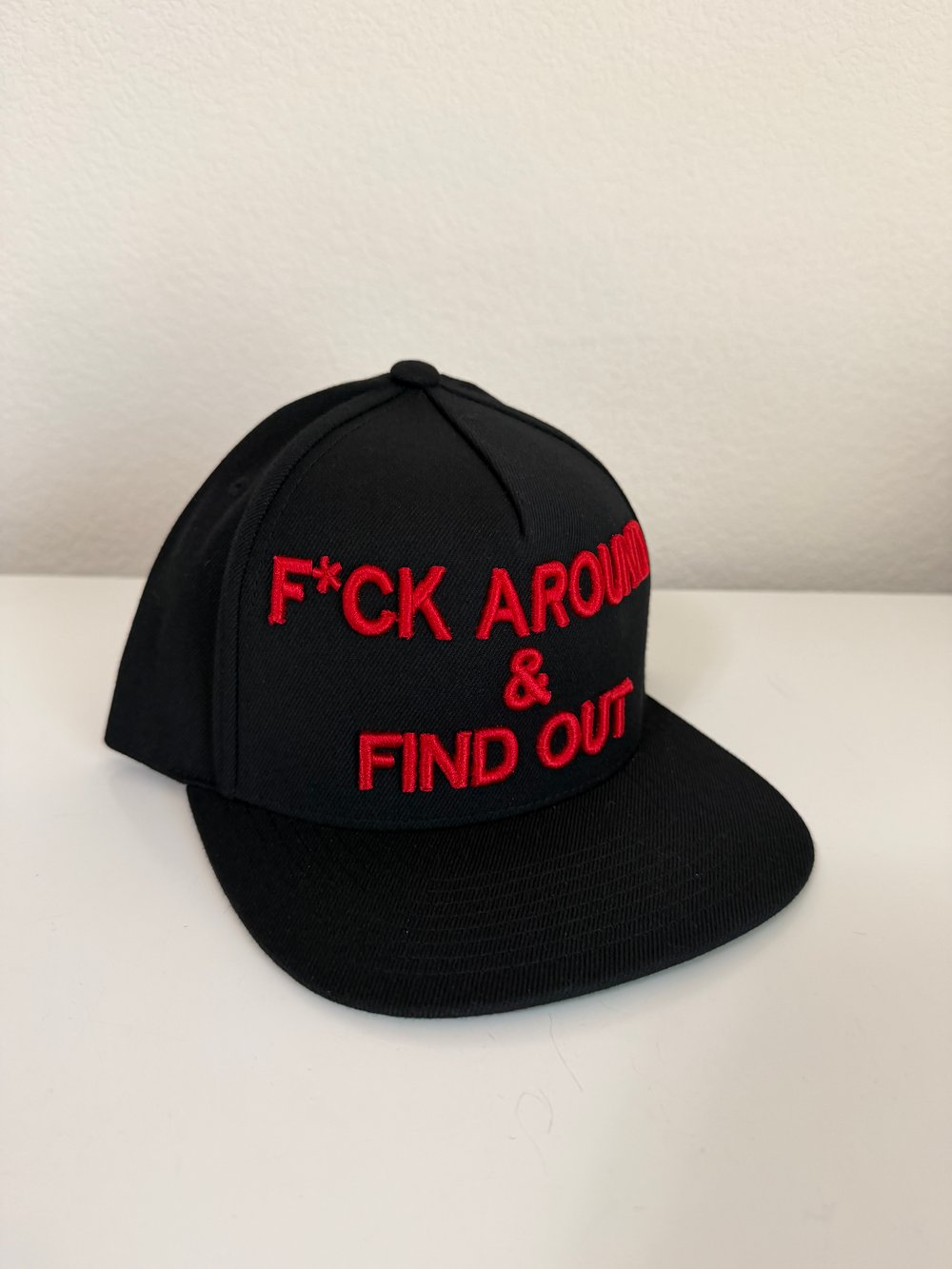 Image of F*ck Around & Find Out Snapback Red hat