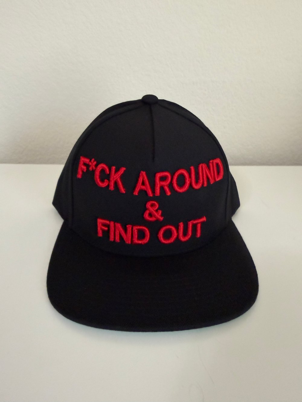 Image of F*ck Around & Find Out Snapback Red hat