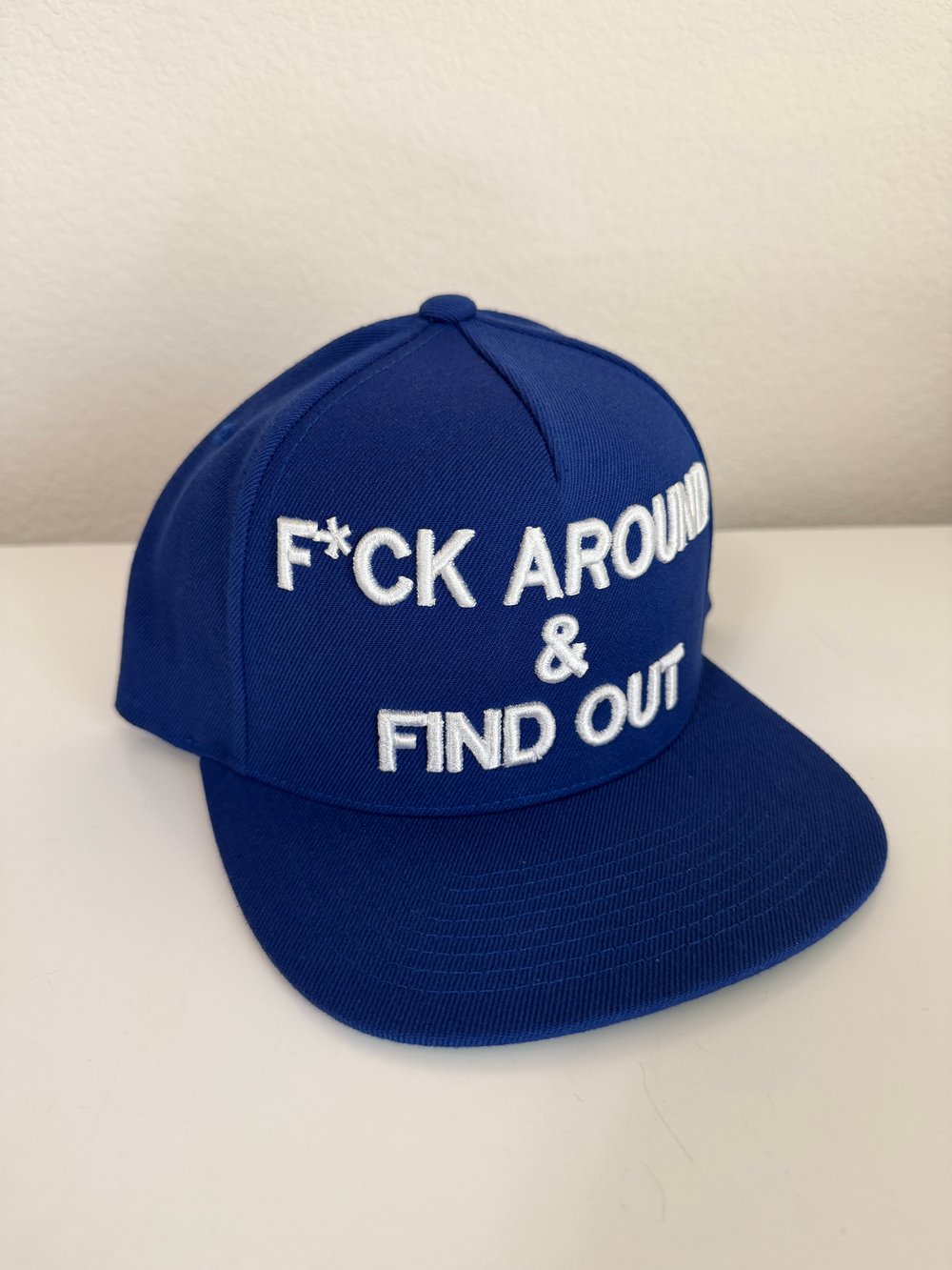 Image of F*ck Around & Find Out Snapback  Blue 