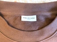 Image 3 of Dries Van Noten brown relaxed fit cotton sweater, size L