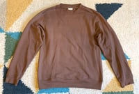 Image 1 of Dries Van Noten brown relaxed fit cotton sweater, size L