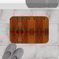 Image 5 of  WOODEN  SHOWER CURTAINS OR BATH MAT. BUY THE SET AND SAVE