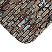 Image 6 of BRICK  SHOWER CURTAINS OR BATH MAT. BUY THE SET AND SAVE