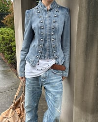 Image 7 of LIGHT DENIM MILITARY JACKET