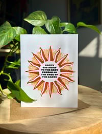 Happy Birthday to the Best Person on the Face of the Earth- card