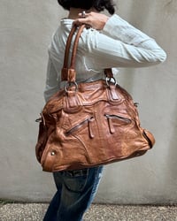 Image 4 of DISTRESSED LEATHER BOSTON BAG
