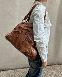 Image 7 of DISTRESSED LEATHER BOSTON BAG