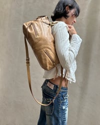 Image 3 of CARAMEL LEATHER SHOULDER BAG