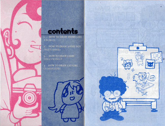 how to draw anime zine