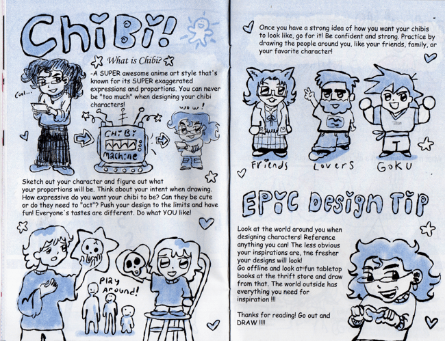 how to draw anime zine
