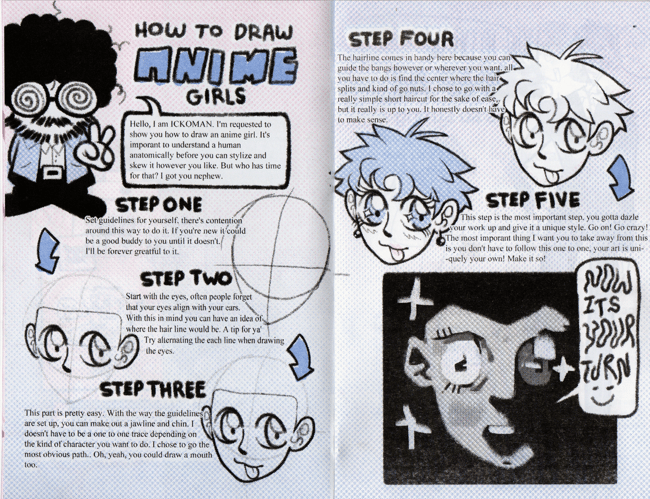 how to draw anime zine