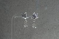 Image 2 of Silver Star Posts with Ball Charms