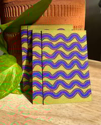 Image 4 of Wavy Lines-Woven Mending Sticker Patch