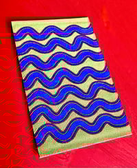 Image 3 of Wavy Lines-Woven Mending Sticker Patch
