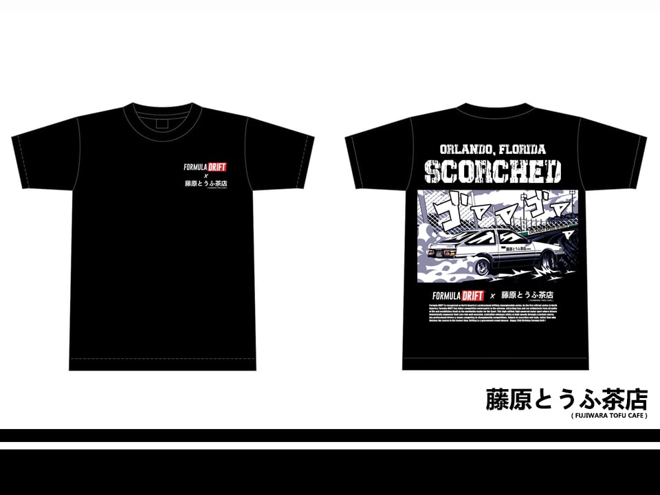 Formula Drift x Fujiwara Tofu Cafe Orlando Edition Tee Shirt