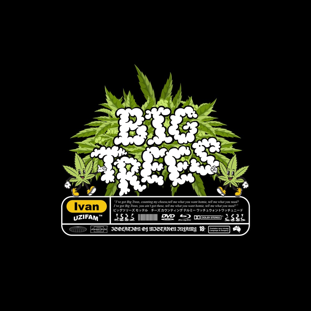 Image of 'Big Trees' Black T-Shirt