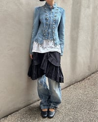 Image 1 of LIGHT DENIM MILITARY JACKET
