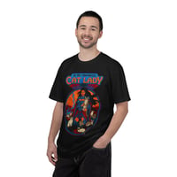 Image 4 of ​In My Unhinged Cat Lady Era T-Shirt - Retro Fantasy Graphic Tee - Funny Cat Mom Shirt