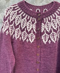 Image 1 of “Arboreal” cardigan - Plum heather - Ready to ship