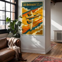 Image 1 of Stampa Fine Art SAI AMBROSINI S.S. 4 – stampa Art Déco aeronautica anni ’30/40'