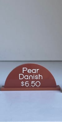 Image 3 of Acrylic Arch Display Sign with Stand | Cafe Signage | Food Truck  Signs