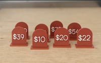 Image 1 of Acrylic Arch Price Tags with Stand