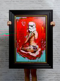 Image 1 of 'THESE AREN'T THE DROIDS WE'RE LOOKING FOR' Original Oil Painting