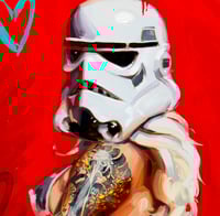 Image 4 of 'THESE AREN'T THE DROIDS WE'RE LOOKING FOR' Original Oil Painting