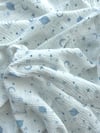 Blue Planets Baby Swaddle Blanket