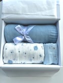 Blue Planets Baby Swaddle Blanket