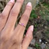 Ethereal Pink Tourmaline Ring 14KGF