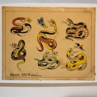 Image 1 of 1978 Hand colored Don Nolan Spaulding & Roger’s production flash snakes 11x14
