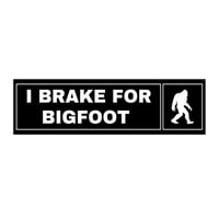 Image 1 of Bigfoot Bumper Sticker - Funny Car Decal for Cryptid Enthusiasts, Sasquatch Lover Gift, Yeti Vehicle