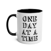 Image 4 of One day at a time coffee mug office gift 