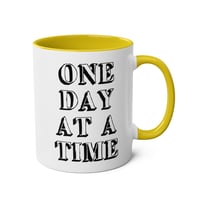 Image 9 of One day at a time coffee mug office gift 