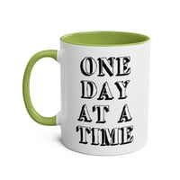 Image 10 of One day at a time coffee mug office gift 