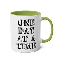 Image 12 of One day at a time coffee mug office gift 