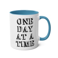 Image 15 of One day at a time coffee mug office gift 
