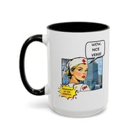 Image 14 of Mug, Retro Vintage Nurse Coffee Cup, Lichtenstein Style, RN Gift, Medical Office Decor, Veins Print 