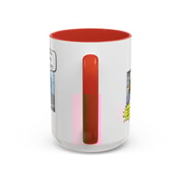 Image 24 of Mug, Retro Vintage Nurse Coffee Cup, Lichtenstein Style, RN Gift, Medical Office Decor, Veins Print 