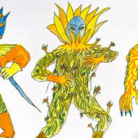 Image 2 of Heroes and Villains - A3 Riso Print