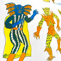 Image 3 of Heroes and Villains - A3 Riso Print