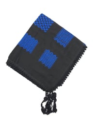 Image 3 of Blue and Black keffiyeh (Made in Jordan)