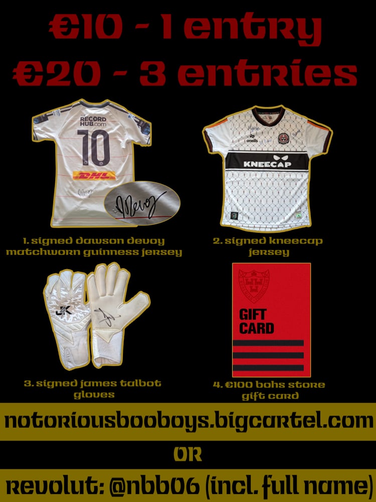 Image of €20 - 3 Raffle Entries